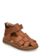 Sandals - Flat - Closed Toe Shoes Summer Shoes Sandals Brown ANGULUS