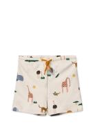 Otto Printed Swim Pants Uimashortsit Beige Liewood