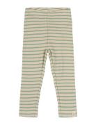 Legging Modal Striped Bottoms Leggings Green Petit Piao