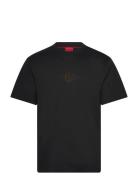 Darunu Tops T-shirts Short-sleeved Black HUGO