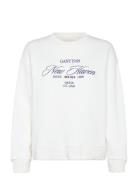 Graphic C-Neck Sweat Tops Sweat-shirts & Hoodies Sweat-shirts White GA...