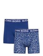 Bamboo Cotton Blend Boxer 2P Bokserit Blue Björn Borg