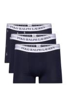 Classic Stretch-Cotton Trunk 3-Pack Bokserit Black Polo Ralph Lauren