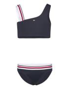 Shoulder Bikini Set Bikinit Navy Tommy Hilfiger