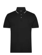 Polo Shirt Tops Polos Short-sleeved Black Emporio Armani