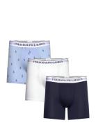 Stretch Cotton Boxer Brief 3-Pack Bokserit Navy Polo Ralph Lauren