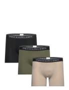 Stretch Cotton Boxer Brief 3-Pack Bokserit Green Polo Ralph Lauren