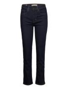 724 High Rise Straight Blue Wa Bottoms Jeans Straight-regular Blue Lev...