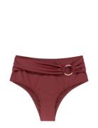 Azores Midi Swimwear Bikinis Bikini Bottoms Bikini Briefs Red Dorina