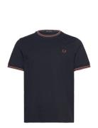 Twin Tipped T-Shirt Designers T-shirts Short-sleeved Navy Fred Perry