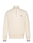 Half Zip Sweatshirt Tops Sweat-shirts & Hoodies Sweat-shirts Cream Fre...