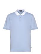 H-Phillipson 199 Tops Polos Short-sleeved Blue BOSS