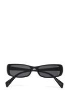 Rectangular Sunglasses Aurinkolasit Black Monki