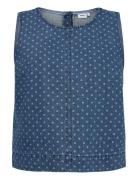 Nuhaddie Top Tops Blouses Sleeveless Blue Nümph