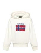 K B-Sella H Tops Sweat-shirts & Hoodies Hoodies White Napapijri