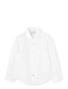 Linen Shirt Long Sleeves Tops Shirts Long-sleeved Shirts White Boboli