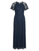 Vifemma S/S Lace Dress - Noos/Dc Maksimekko Juhlamekko Navy Vila