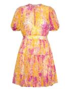 Dotted Georgette Mini Dress Lyhyt Mekko Multi/patterned By Ti Mo