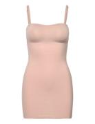 Sculpt Firm Micro Strapless Slip Muotoilevat Alusvaatteet Beige Calvin...