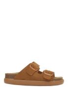 Sl Noelle Chunky Suede Cognac Matalapohjaiset Sandaalit Brown Scholl