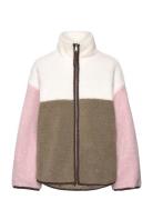 Loose Fleece Zip Jacket Takki Green Monki