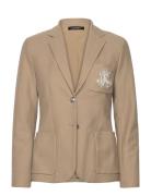 Bullion Jacquard Blazer Blazers Single Breasted Blazers Beige Lauren R...