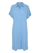 Cuelina Kaftan Dress Polvipituinen Mekko Blue Culture