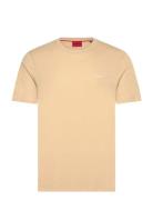 Dero222 Designers T-shirts Short-sleeved Beige HUGO