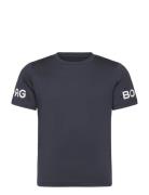 Borg T-Shirt Sport T-shirts Short-sleeved Navy Björn Borg