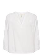 Nyarapw Bl Tops Blouses Long-sleeved White Part Two