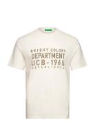 T-Shirt Tops T-shirts Short-sleeved White United Colors Of Benetton