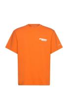 Nakata Tops T-shirts Short-sleeved Orange Reiss