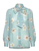 Ulpu 2 Tops Blouses Long-sleeved Blue Andiata