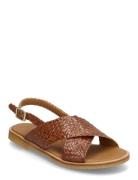 Sandals - Flat - Open Toe - Op Matalapohjaiset Sandaalit Brown ANGULUS