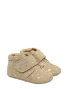 Beginners™ Velcro Noos Aamutossut Sisäkengät Beige Pom Pom
