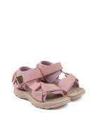 Trecking Sandal Velcro Shoes Summer Shoes Sandals Pink Pom Pom