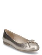 Woms Ballerina Ballerinat Gold Tamaris