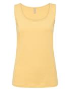 Sc-Pylle Tops T-shirts & Tops Sleeveless Yellow Soyaconcept