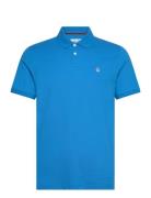 Daddy Tncl Piq Stick Tops Polos Short-sleeved Blue Original Penguin