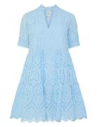 Yasholi Ss Dress S. Noos Lyhyt Mekko Blue YAS