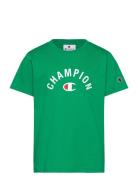 Ss Tee Tops T-shirts Short-sleeved Green Champion