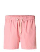 Slhdane-Swimshorts Uimashortsit Pink Selected Homme