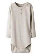 Nbmfrig R Ls Body Bodies Long-sleeved Beige Name It