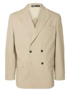 Slhrelaxed- Finn Pinstriped Db Blz Bleiseri Puvun Takki Beige Selected...