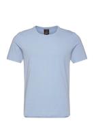 Kyran T-Shirt S-S Designers T-shirts Short-sleeved Blue Oscar Jacobson