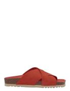 Sl Vivian Suede Red Matalapohjaiset Sandaalit Red Scholl