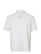 Slhrelaxsun Shirt Ss Resort Tops Shirts Short-sleeved White Selected H...