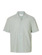 Slhrelaxsun Shirt Ss Resort Tops Shirts Short-sleeved Green Selected H...