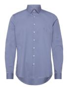 Poplin Stretch Slim Shirt Tops Shirts Business Blue Calvin Klein