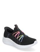 Girls Ultra Flex 3.0 Bungee Fun Matalavartiset Sneakerit Tennarit Blac...